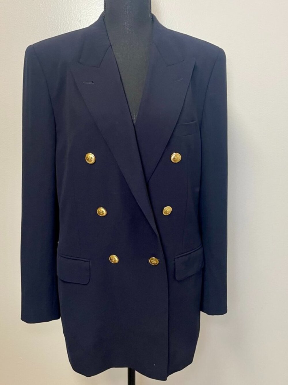 AQUASCUTUM Vintage Made in Japan Wool Double-Breasted Blazer